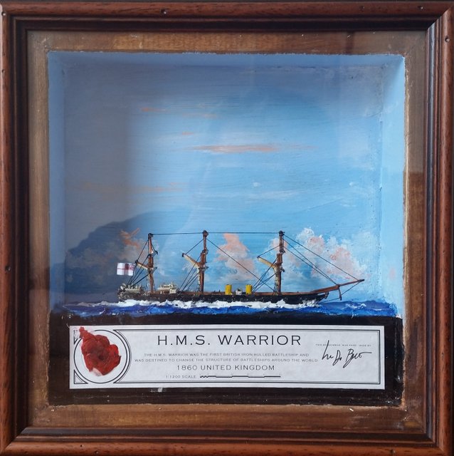 Shadowbox HMS Warrior 1860 1