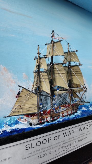 Shadowbox Sloop of War WASP 1807 4