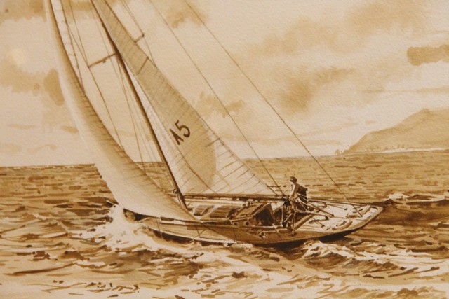Gometra 1925 acquerello E. Tenti Foto Maccione