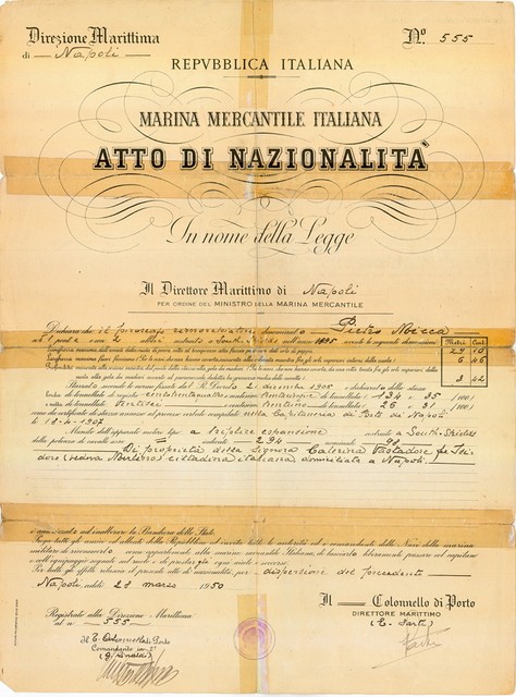 Figura 4 Atto di Nazionalità