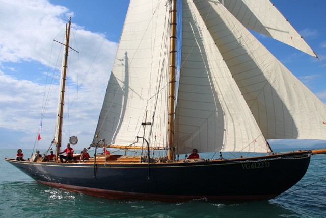 Tirrenia II 1914 in regata Foto Maccione