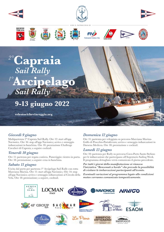 Locandina Capraia Sail Rally 2022