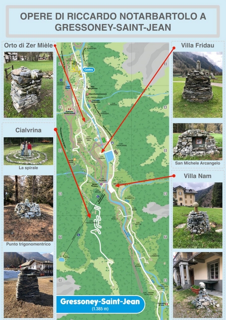 Mappa Ometti Villarosa Gressoney