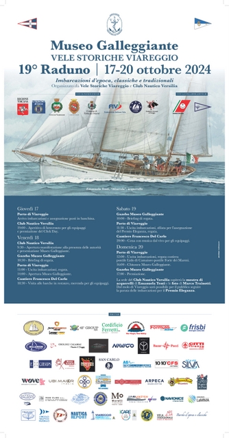Locandina 19 Raduno Vele Storiche Viareggio