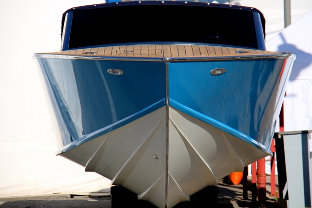 FAP 23 in legno al Classic Boat Show Foto Maccione