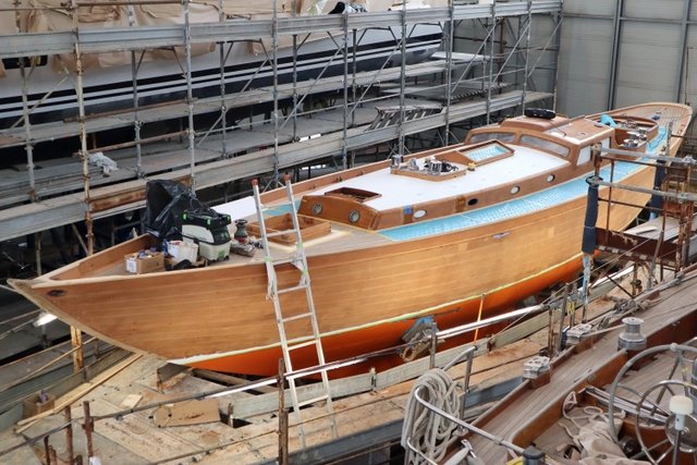 Aleph 1951 in cantiere Foto Maccione