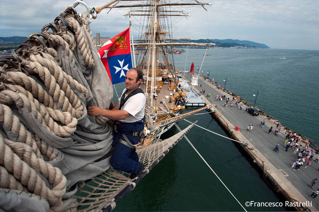 A bordo dell'Amerigo Vespucci Foto Rastrelli