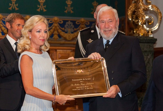 La Principessa Camilla di Borbone e Sir Robin Knox Johnston