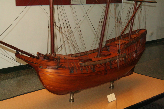 Un modello di veliero al Museo di Venezia. Foto Maccione