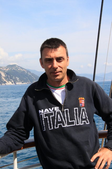 47 - Il Capitano di Vascello Andrea Barbalonga, Com.te di Nave Italia Foto Maccione