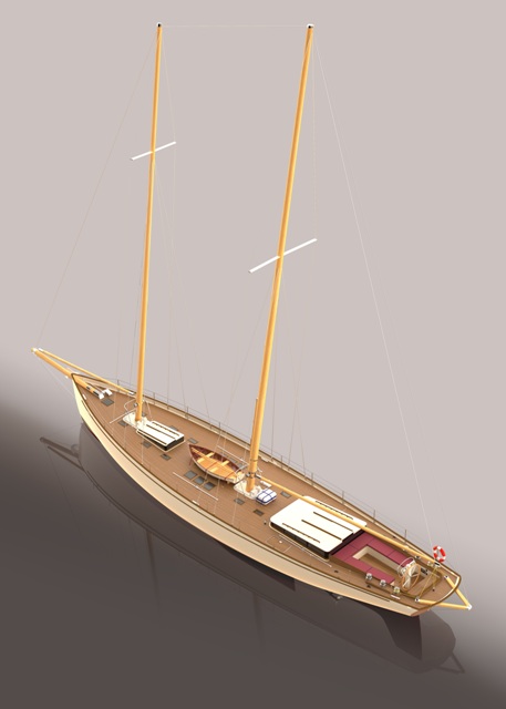Il progetto di uno schooner lungo 28 metri (2)